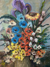 Load image into Gallery viewer, Vintage Floral Oil Painting
