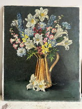 Load image into Gallery viewer, Stunning Vintage Floral Oil Painting
