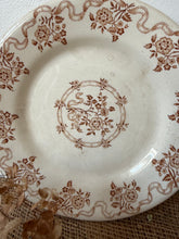 Load image into Gallery viewer, Pretty French Sepia Transferware Plate
