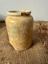 Load image into Gallery viewer, Heavily Stained Crazed Keiller Marmalade Jar

