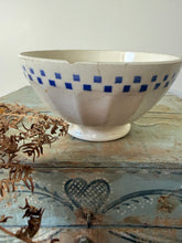Load image into Gallery viewer, French Blue Checked Cafe au Lait
