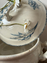Load image into Gallery viewer, French Gentle Blue and White Bird Soupiere

