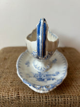 Load image into Gallery viewer, French Blue and White Vintage Saucier
