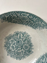 Load image into Gallery viewer, French Greeny Blue  Transferware Large Wash Bowl
