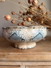 Load image into Gallery viewer, French Fluted Embossed Art Deco Ironstone Deep Bowl
