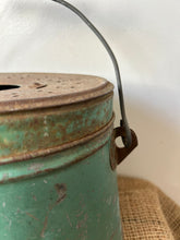 Load image into Gallery viewer, Chippy Green Galvanised French Bait Box
