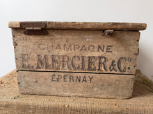 Load image into Gallery viewer, French Antique Wooden Champagne Crate
