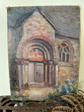 Load image into Gallery viewer, Gentle French Church Doorway Oil Painting
