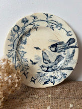 Load image into Gallery viewer, French Transferware Bird Plate
