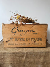 Load image into Gallery viewer, French Guignoz Vintage Wooden Crate
