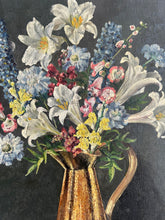 Load image into Gallery viewer, Stunning Vintage Floral Oil Painting
