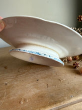 Load image into Gallery viewer, French Blue Transferware Compote
