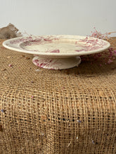 Load image into Gallery viewer, Stunning Pink Buttery Transferware Compote
