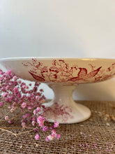 Load image into Gallery viewer, Pretty Pink Transferware Raised Plate
