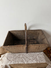 Load image into Gallery viewer, French Vintage Wooden Trug
