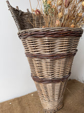 Load image into Gallery viewer, French Vintage Wicker Harvesting Basket
