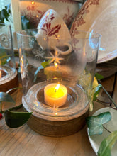 Load image into Gallery viewer, Hand Etched Glass Star Candle Holders
