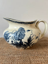 Load image into Gallery viewer, French Blue and Off White   Ironstone Jug
