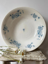 Load image into Gallery viewer, French Large Vintage Daisy Ironstone Bowl
