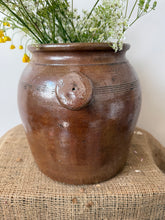 Load image into Gallery viewer, Large French Button Earred Confit Pot
