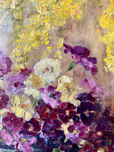 Load image into Gallery viewer, Stunning Vintage Floral Oil on Canvas
