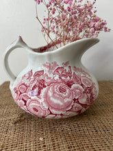 Load image into Gallery viewer, French Pinky Red Ironstone Jug
