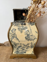 Load image into Gallery viewer, Vintage Toile de Jouy French Wooden Box
