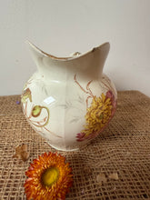 Load image into Gallery viewer, French Luneville Floral Jug
