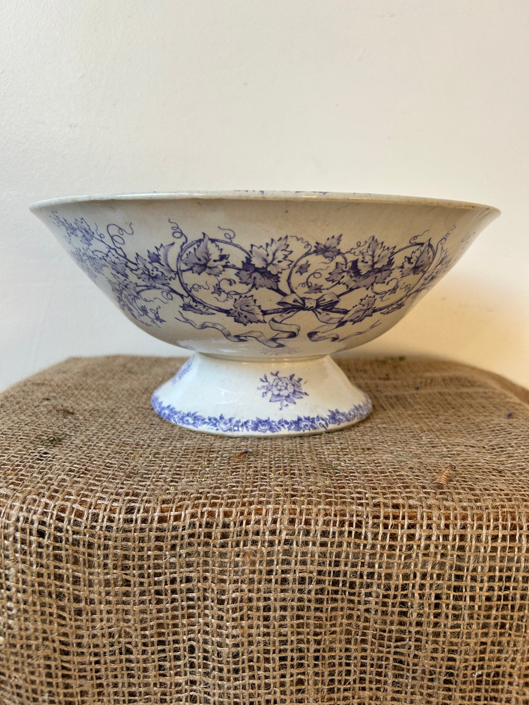 French Deep Floral Ironstone Bowl