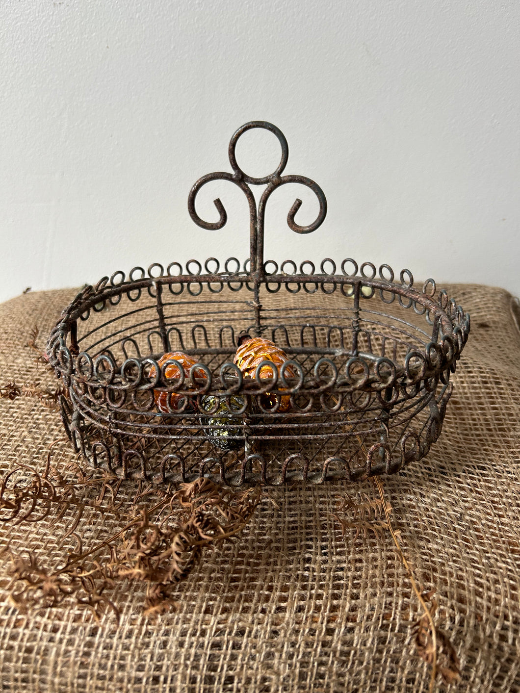 French Wire Work Basket