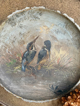 Load image into Gallery viewer, French Handpainted Kingfisher Concave Charger
