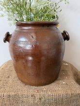 Load image into Gallery viewer, Large French Button Earred Confit Pot
