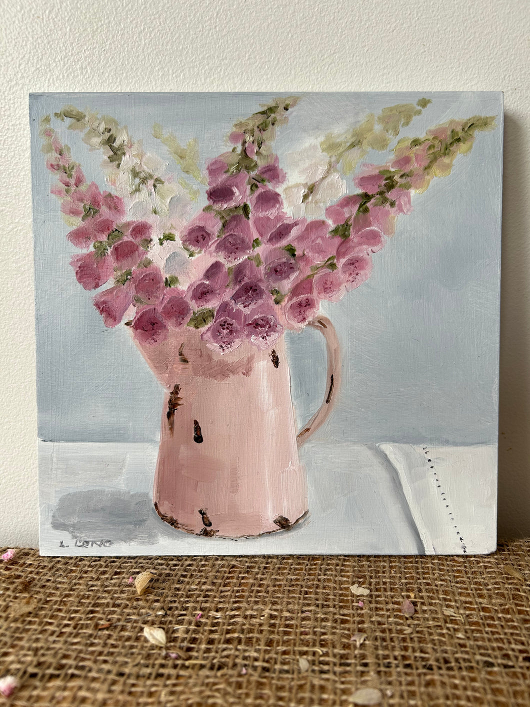 Foxglove Oil Painting