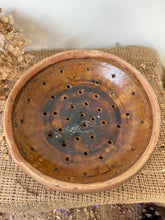 Load image into Gallery viewer, Antique French Glazed Terracotta Berry Drainer
