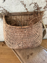 Load image into Gallery viewer, French Bleached Wicker Fishing Creel

