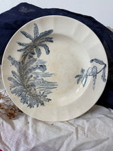 Load image into Gallery viewer, French Ironstone Birds Transferware Dish

