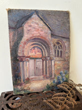 Load image into Gallery viewer, Gentle French Church Doorway Oil Painting
