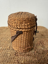 Load image into Gallery viewer, French Wicker And Vichy Glass Pilgrimage Carrier
