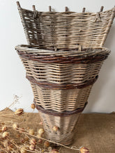 Load image into Gallery viewer, French Vintage Wicker Harvesting Basket
