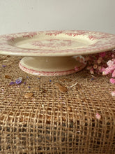 Load image into Gallery viewer, Gorgeous Pink Floral Ironstone Compote
