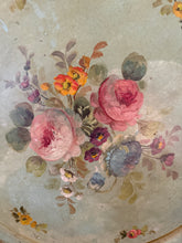 Load image into Gallery viewer, Gorgeous French Antique Hand Painted Metal Tray
