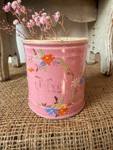Load image into Gallery viewer, French St Uze Pink and Enamel Thè Canister
