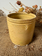 Load image into Gallery viewer, French Sunny Yellow Vintage TerracottaConfitures Pot
