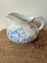 Load image into Gallery viewer, French Vintage Blue and White Tubby Jug
