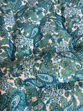 Load image into Gallery viewer, Beautiful Vintage Blues Turquoise Eiderdown Plump and Sumptuous
