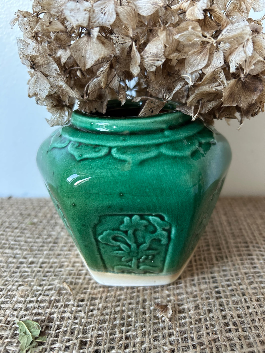 Beautiful Jade Green Ginger Jar