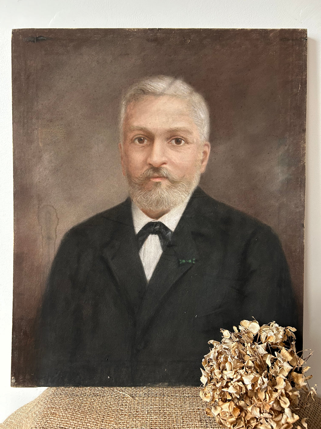 French Portrait of a Gentleman on Canvas