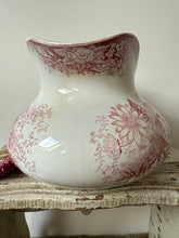 Load image into Gallery viewer, Pink Vintage Sarreguimes Jardinere Jug
