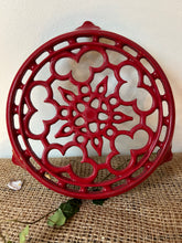 Load image into Gallery viewer, French Red Metal Trivet
