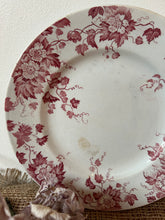 Load image into Gallery viewer, French Pinky Red Ironstone Plate
